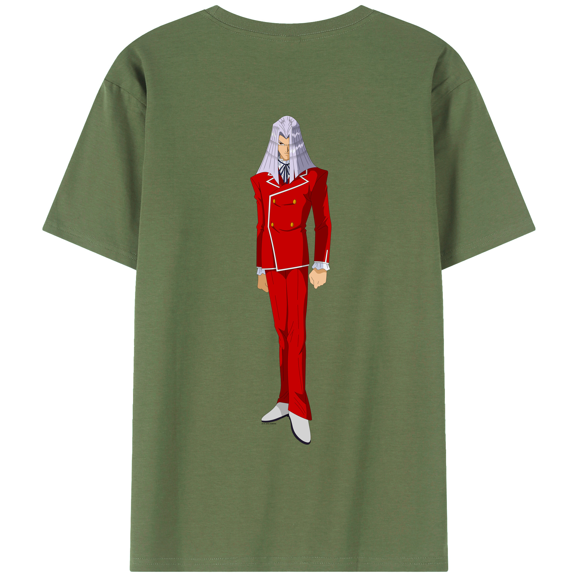 （画像用） 遊☆戯☆王 Yu-Gi-Oh! 綿100％ メンズ半袖Tシャツ（バックプリント） 通気性